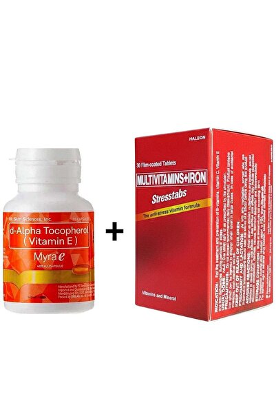 Stresstabs Multivitamin + Iron 30 tablets and Miraye capsules 400 IU of Vitam...