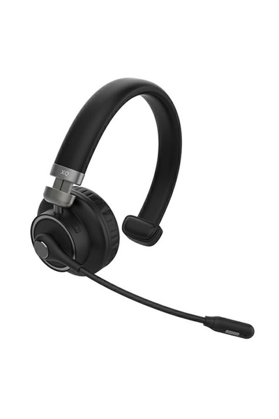Xqisit Căști wireless mono, tip over-ear, Bluetooth 5.0, 24 de ore, Negru