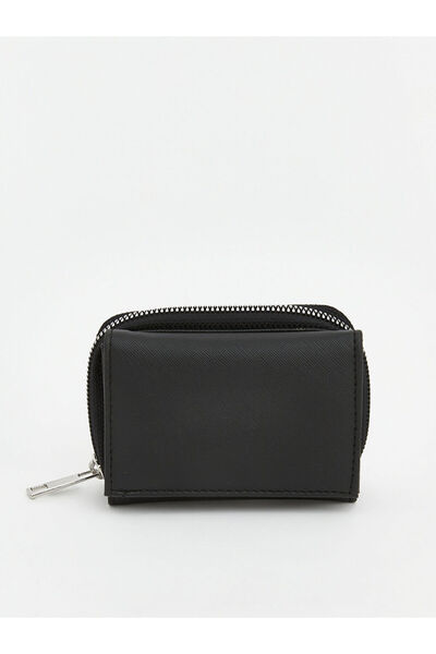 LC Waikiki Black Leather Look Women's Wallet