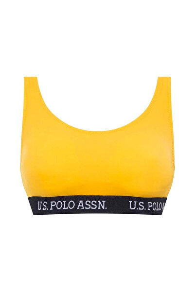 U.S. Polo Assn. Γυναικείο μπικίνι Bralet με κίτρινο λαιμόκοψη