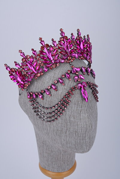 Hayalperest boncuk Πολυτελές εκθαμβωτικό κρυστάλλινο στέμμα βασίλισσας και κο...