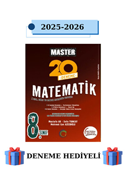 Okyanus Yayıncılık 8. Sınıf Master 20 Matematik Denemesi