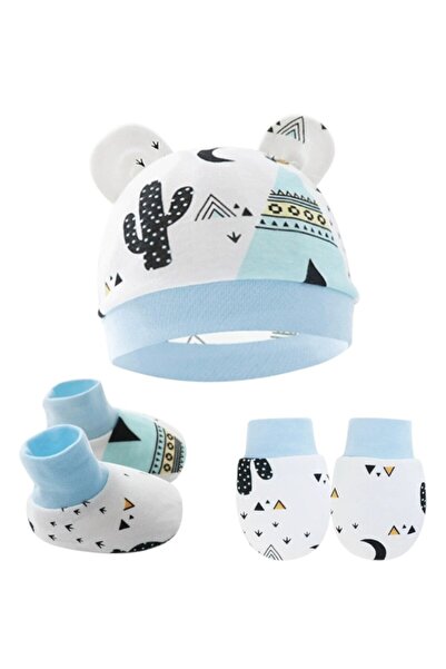 Bambimici – Cozy Bundle Baby Hat, Mittens & Booties Set - Multicolor - 0M to 6M