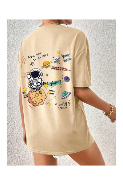 Pink Sky Oversize T-shirt 100% βαμβακερό Unisex Άνετη εφαρμογή Τάση Νέα Σεζόν