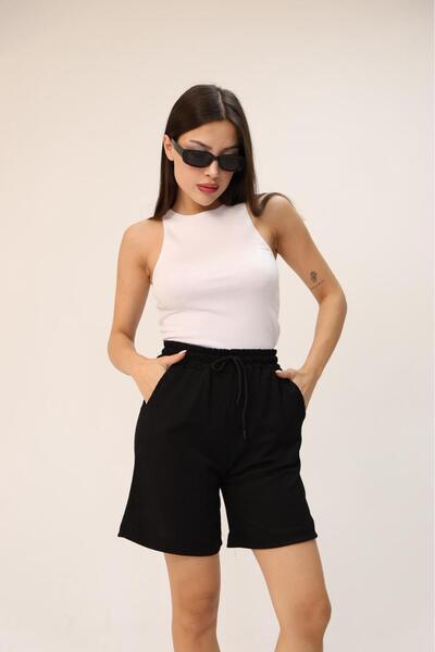 Hira Clothing Pantaloni scurți Bermuda din țesătură Bürümcük, cu croială leje...