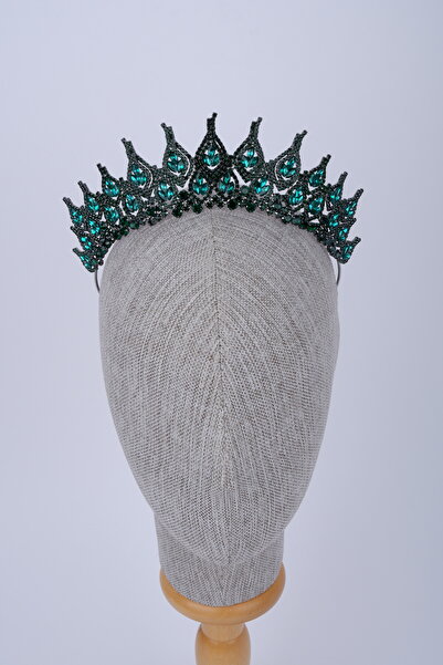 Limelia تاج العروس من حجر الكريستال، إكسسوار شعر لحفلات الزفاف، تصميم أنيق