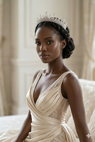 Limelia Coroană de henna elegantă pentru mireasă, cu cristale și piatră, și a...