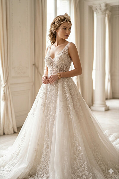 Limelia إكسسوار زي حفلة الهينا الليلية بتصميم تاج العروس مرصع بالكريستال