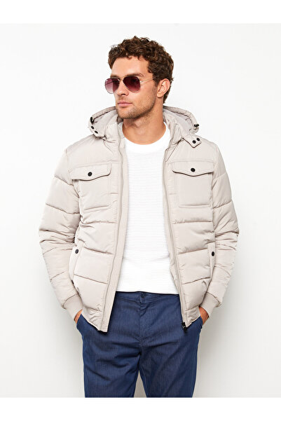 LC Waikiki Standard Fit Funnel Neck Men's Puffer Coat