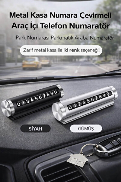 Anadolu Saray Metal Araç İçi Telefon Numaratör Park Numarası Çevirmeli Metal ...