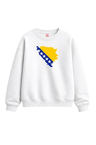 Rabona Fashion Μπόσνα Ρου – Φούτερ/Ζακέτα με στάμπα χάρτη της Βοσνίας (Προαιρ...