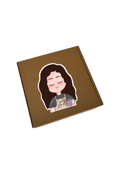 Printoot Artist Girl Gift Box Set 6 Piece Notebook Tote Bag Mug and Stationer...