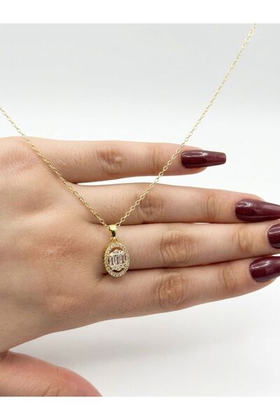 Filiya Elegant Necklace with Baguette Stones