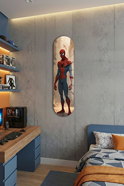 Decorita Cam Kaykay Tablo | Örümcek Adam | 80cm x 20cm