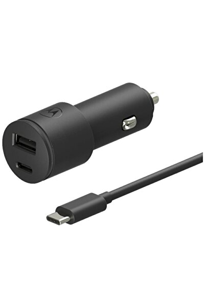 Motorola TurboPower 45W Dual Car Charger USB-C/USB-A w/1m USB-C Cable