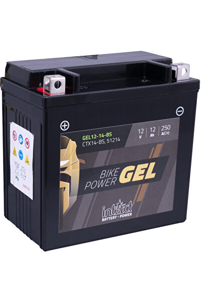 Landport (LP) Motorcycle Battery YTX14-BS 12V 12 AH 250 EN INTact (CTX14-BS)