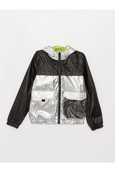 LC Waikiki Hooded Color Block Boys' Raincoat