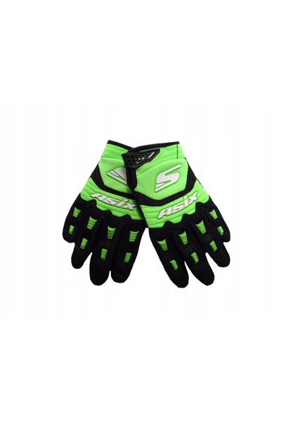 Asix Manusi enduro/atv/cross AS3 Senior, culoare verde lime, marime M