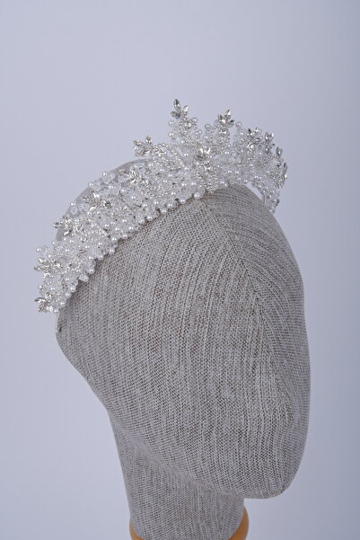 Limelia Κρυστάλλινη στέμμα με χάντρες για γάμο και χέννα, στέμμα κοστουμιών ν...