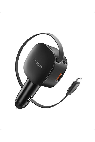 Spigen Essential EV603BT 60W Car Charger 1x USB-A 2x USB-C PD Black