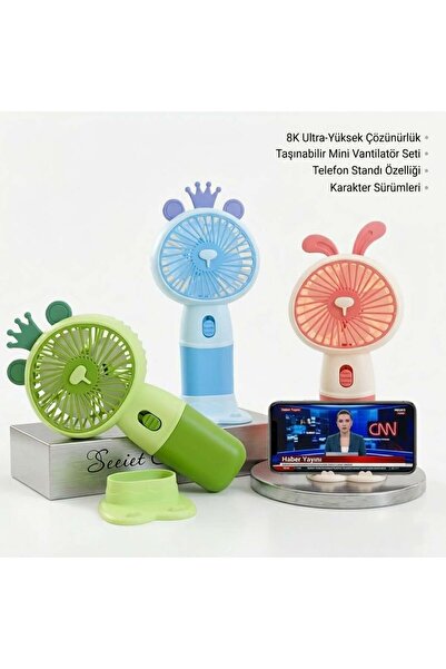 Çadır Dünyası Kamp Ekipmanları Çadır Dünyası Mini Fan: Şarj Edilebilir El ve ...