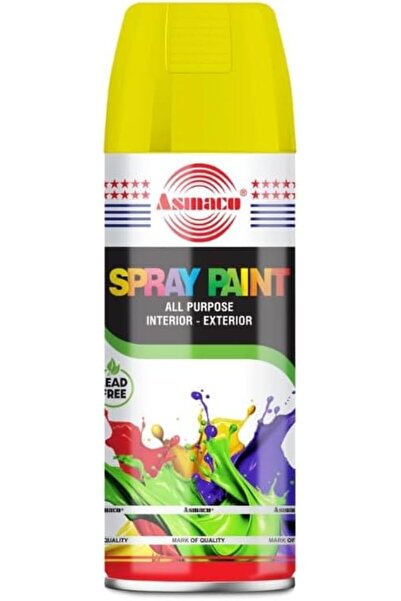 Asmaco Spray Paint - Yellow - 400 Ml - Set of 01