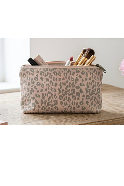 Malinka Patterned Large Size Canvas Makeup Bijouterie Multi-Purpose Organizer...