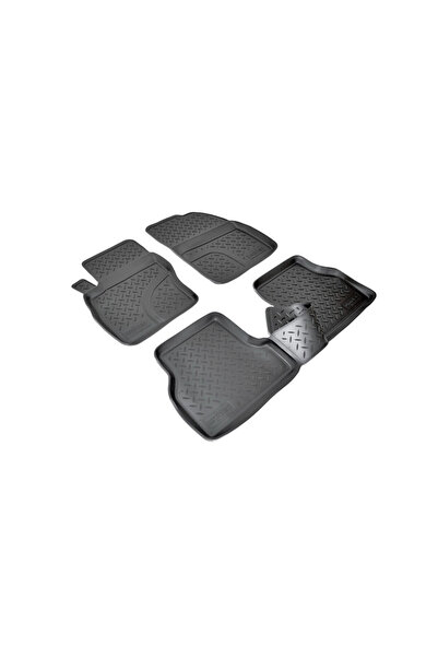 DAsiNU 4-piece rubber style tavita set compatible with ford focus ii 2004–2011