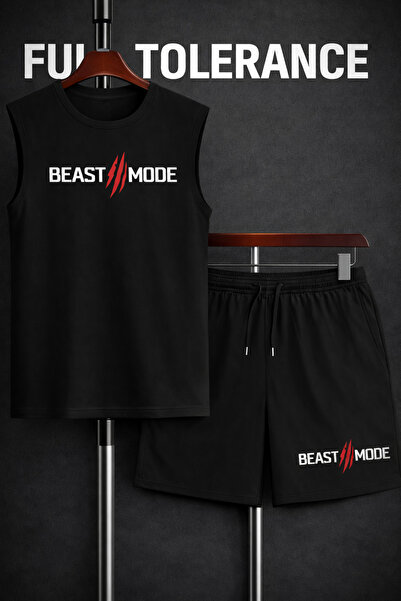 FULL TOLERANCE Beast Mode Printed Bat Sleeve Shorts Set