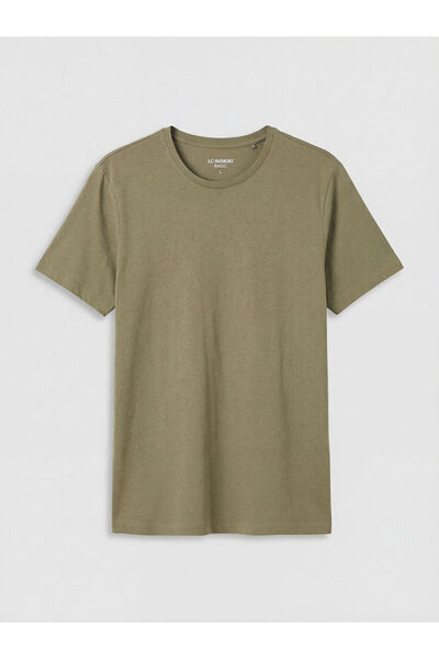 LC Waikiki Khaki Slim Fit Basic Soft Touch T-Shirt by Güli̇s Gi̇yi̇m