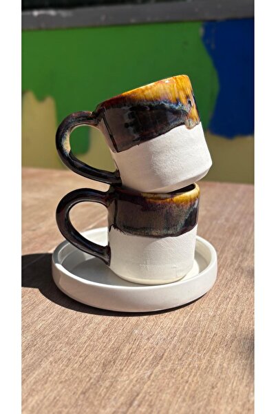 Tam Seramik Stoneware Coffee Cup Set of 2