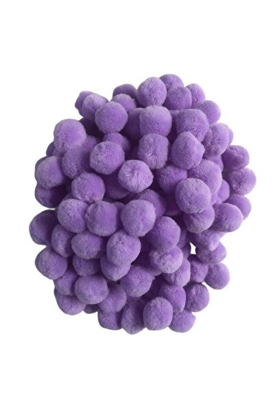 Pufypompom كرات بوم بوم قطيفة بحجم 2 سم، 50 قطعة (عبوة) - للحرف اليدوية والمد...
