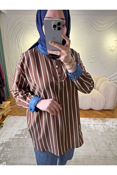 Tığ Triko Striped Viscose Suit