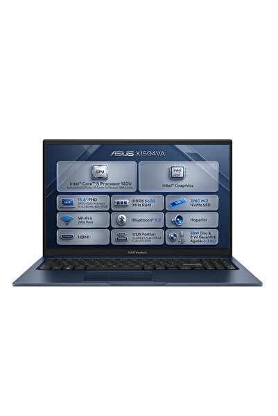 ASUS Vivobook 15 Core 5 120U 40GB 2TB 15.6" FHD Windows 11 Pro Laptop, Notebo...