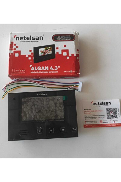 Netelsan Algan 4.3" Görüntülü Diyafon Şubesi (Siyah)