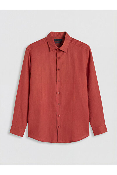 LC Waikiki Rmz Gi̇yi̇m Farkiyla Standard Fit Linen Men's Shirt