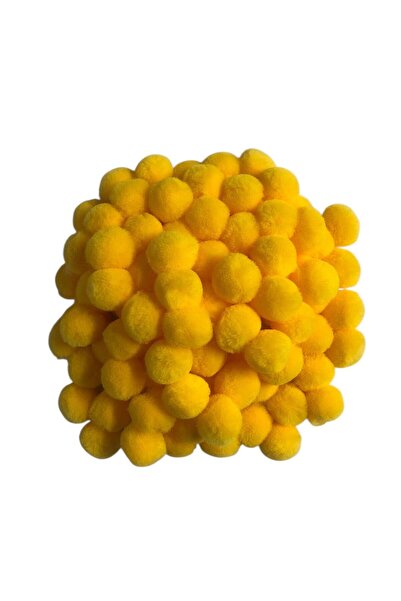 Pufypompom كرات بوم بوم قطيفة بحجم 2 سم، 100 قطعة (عبوة) - للحرف اليدوية والم...