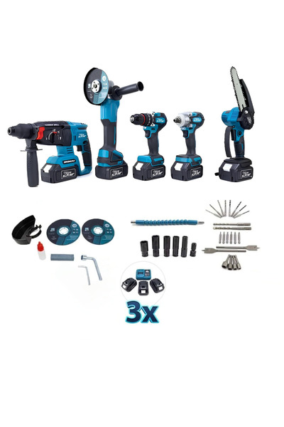 Newstar 6'lı Set Kırıcı Delici Hilti Vidalama Taşlama Somun Sökme Budama Test...