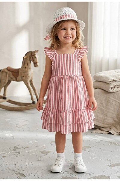 renkli diyar Girls' Hat and Dress Summer Outfit