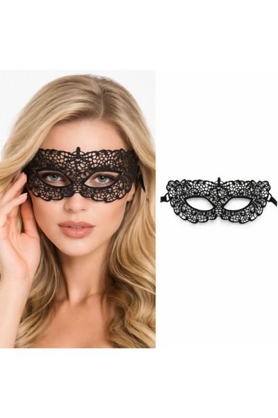 magicool Black Lace Venetian Mask for Women – Elegant Party Prom Mask No. 5