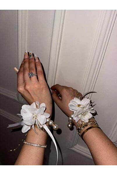 Bridal Luxe Nedime bilekliği incili charmlı Kına Gecesi Bride Bekarlığa Veda ...