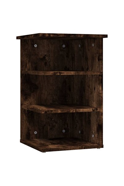 vidaxl Dulap lateral, stejar fumuriu, 35x35x55 cm, lemn prelucrat