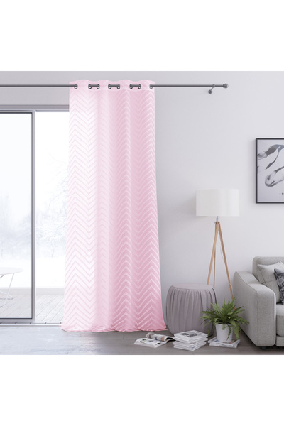 Amelia Home Classic style embroidered curtain with rings, Molisa, 140 x 270 c...