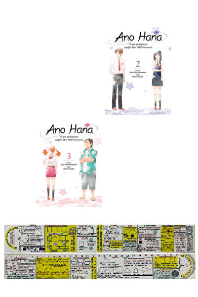 Komik Şeyler Ano Hana 2-3. Ciltler Manga Seti + Özel Cetvel