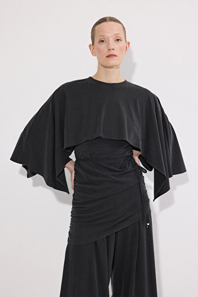 Touché Privé Cloak-Detail Pants Suit