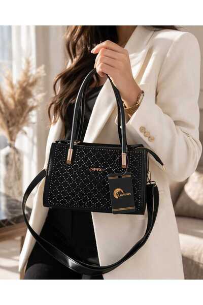 ZAFİRO EL ÇANTASI EMİTASYON 1. SINIF KALİTELİ TAŞLI (3 GÖZLÜ)