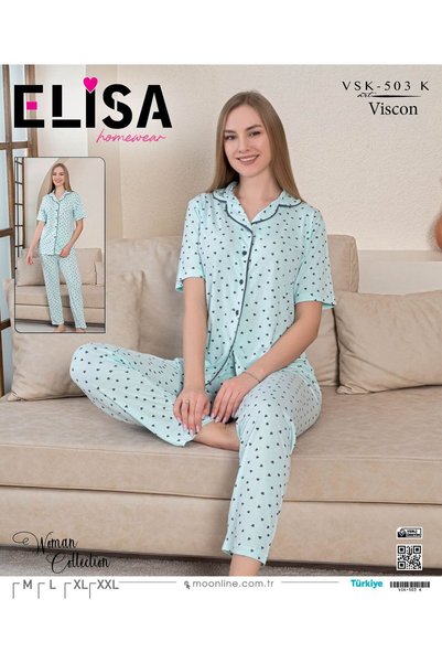 Marka 100% Cotton Mom Pajama Set – Soft Fabric