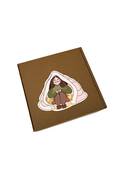 Printoot Super Cozy Comfort Gift Box Set 6 Piece Notebook Tote Bag Mug and St...