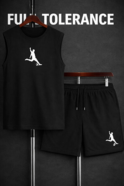 FULL TOLERANCE Football Player Printed Men's Bat Sleeve Shorts Set