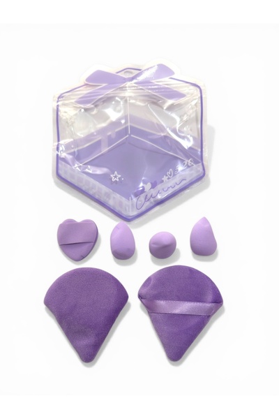 Floraglow 6-Piece Makeup Sponge Set – Foundation Powder Blender Puff Set